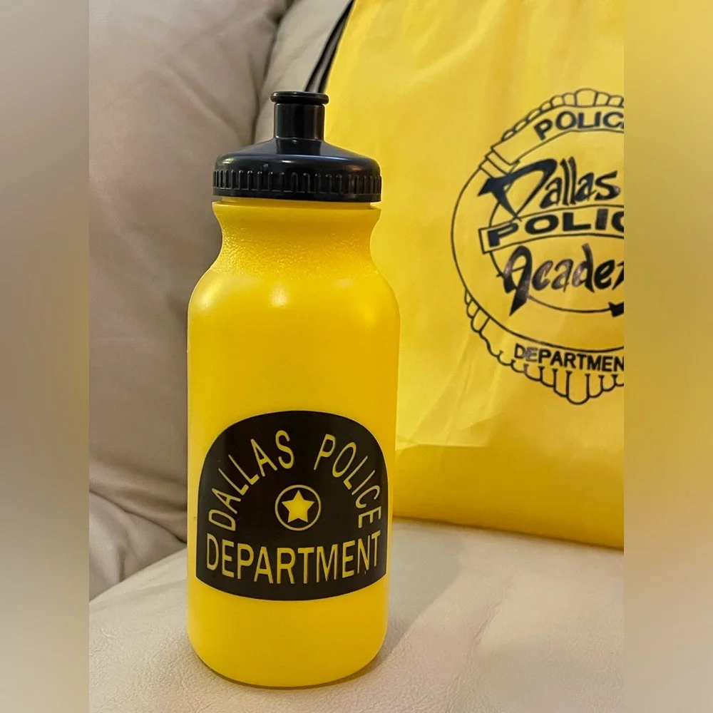 Yellow Backpack String Bag From Dallas Jr. Police Academy